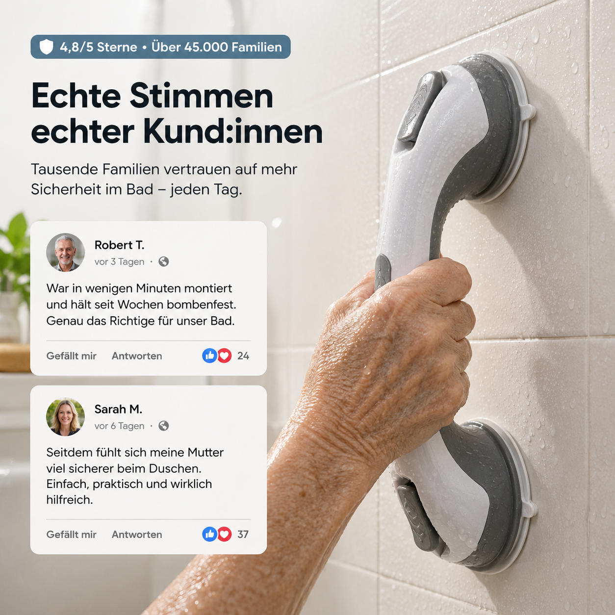 WaveSafe Duschgriff